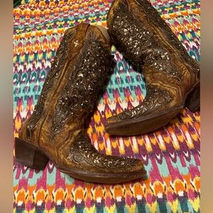 Corral Blingy Brown boots size 9.5